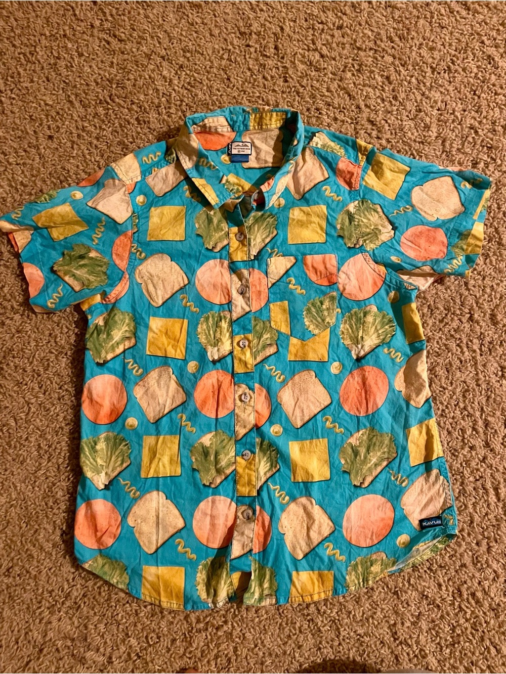 Kavu Girl Party button down Lunch